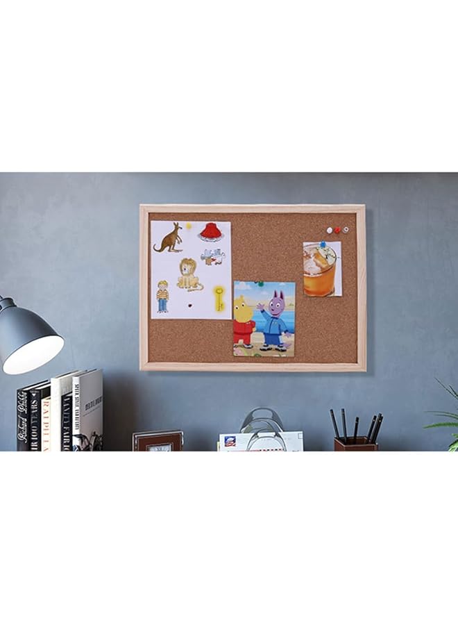 erorex Bulletin Board Rectangular Board Message Notice Linen Cork Memo Board For Office Home School Message Board Or Vision Board Decoration 30 * 40Cm White Box 1 - Image 2