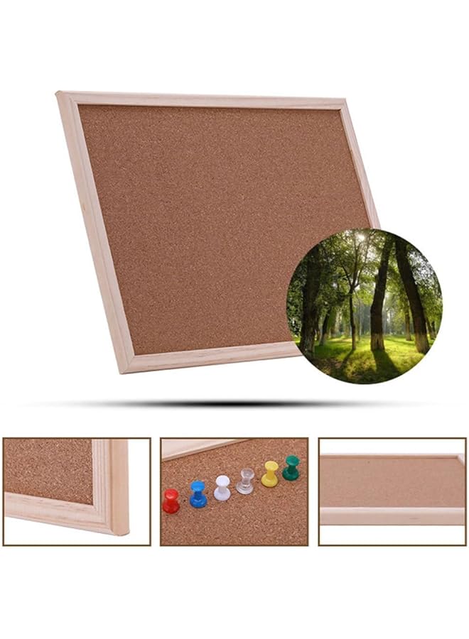 erorex Bulletin Board Rectangular Board Message Notice Linen Cork Memo Board For Office Home School Message Board Or Vision Board Decoration 30 * 40Cm White Box 1 - Image 4