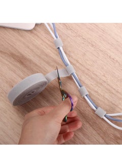 OXGO OXGO Reusable Velcro Cable Ties Hook Loop Nylon Fastening Tape Wire Organizer for Power Wire Management Self Gripping Cord Rope Holder MulticoloredPack Of 1  - Image 5