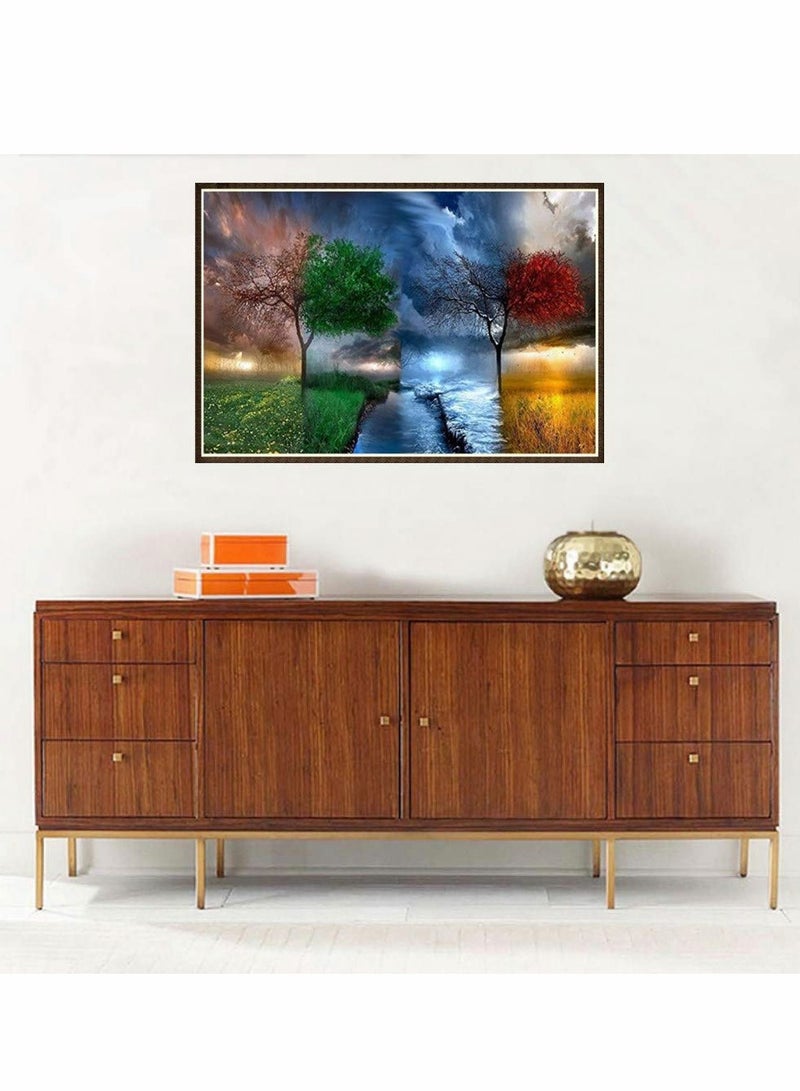 SYOSI Diamond Painting by Number Kits 5D Diamond Painting Full Drill Embroidery Rhinestone Arts Craft Canvas for Home Wall Decor - Image 3