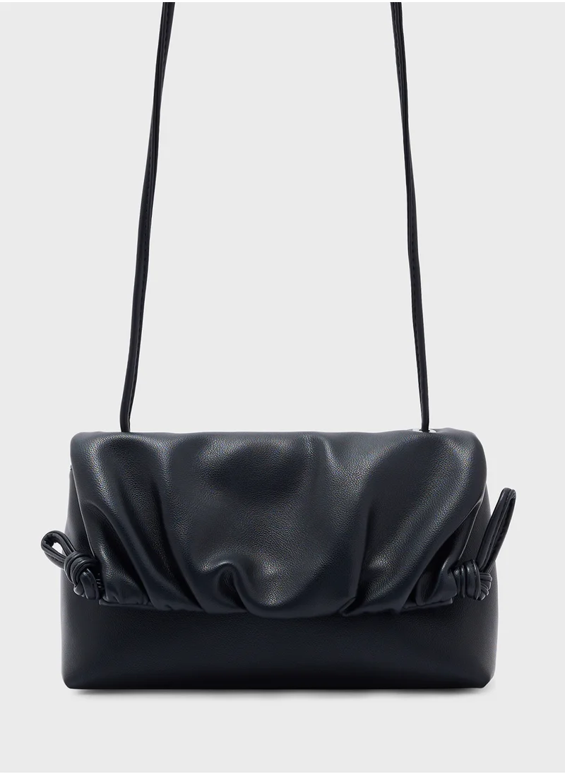 ايلا Ruched Detail Crossbody Bag