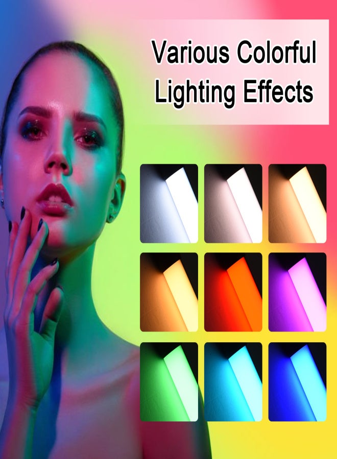 أندوير أنبوب إضاءة فيديو LED محمول باليد D2 RGB مع عصا إضاءة 2500K/5500K/8500K قابلة للتعتيم مع 7 تأثيرات إضاءة ملونة وبطارية مدمجة للبث المباشر لمدونات الفيديو والتصوير الفوتوغرافي للمنتجات - Image 4