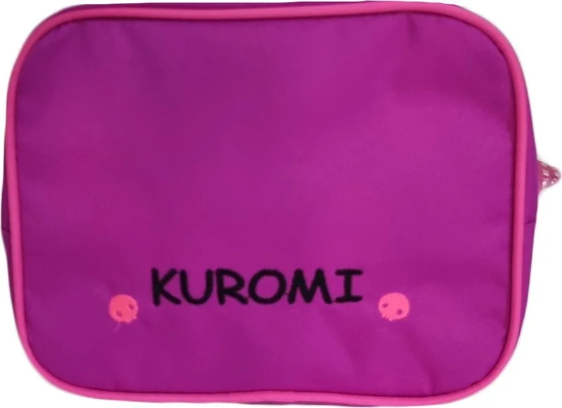 Masho Trend 3 Compartment Furry Kuromi Primary School Bag + Lunch - Kuromi Primary School Girl Bag