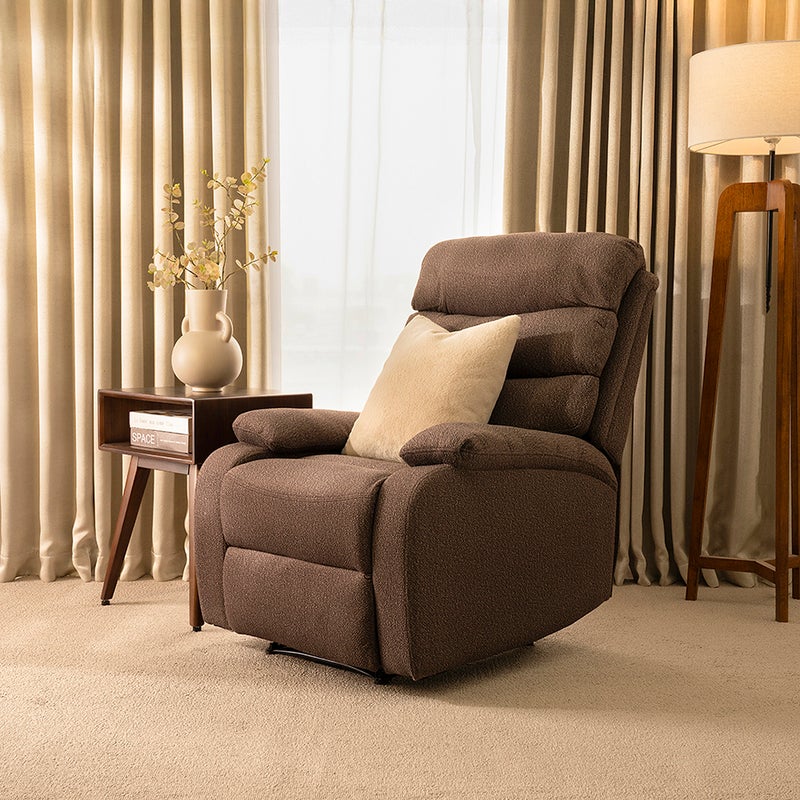 ROYAL FURNITURE Alaska Recliner - Brown for Adults - Image 1