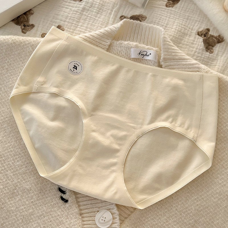 Four Seasons Seamless Pure Cotton Underwear for Girls 7A Antibacterial 16cm Long Crotch Invisible Seamless Sports Triangle Underwear Light blue - Image 4
