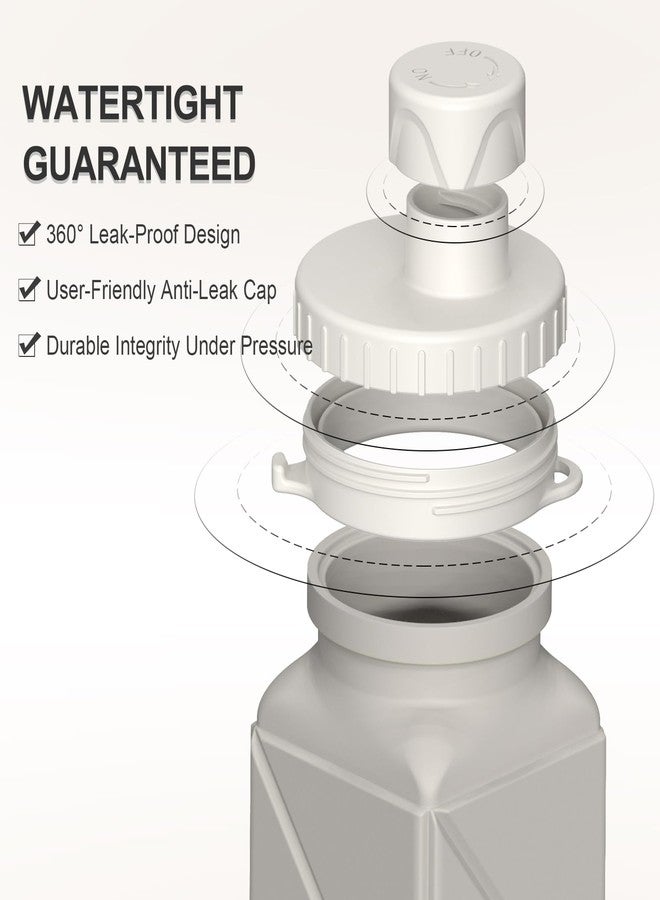 BEAUTAIL Collapsible Water Bottles 20.6oz, Silicone Foldable Portable Travel Water Bottle, BPA-Free, Leakproof Reusable for Traveling Camping Hiking Cycling Yoga Sports Outdoor, 1 Pack (Starlight) - Image 4