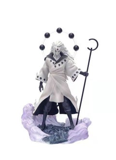 General Naruto series Madara Uchiha doll doll Konoha model ornaments, six Madara PVC model toy decoration collection gifts 28cm  - Image 1