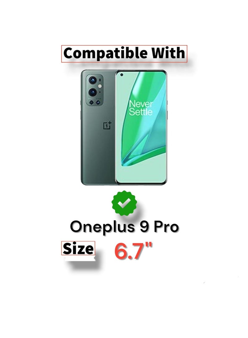 غطاء خلفي من السيليكون المقاوم للصدمات لهاتف Oneplus 9 Pro، وزوايا حامية وظهر شبه شفاف متوافق مع Oneplus 9 Pro (6.7 بوصة) (شفاف)