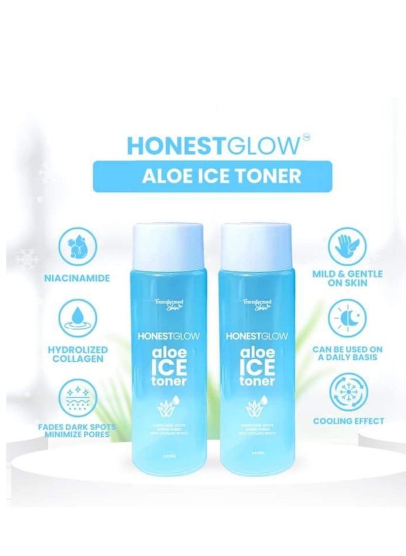 Transformed Skin - Honest Glow Aloe Ice Toner (60ml) - Image 1