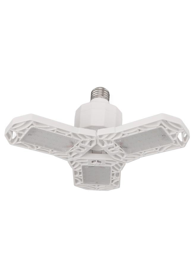 NIBEMINENT LED Garage Light 6000K E26 E27 Deformable Ceiling Lights with 3 Adjustable Panels for Factory Workshop Gym  - Image 2