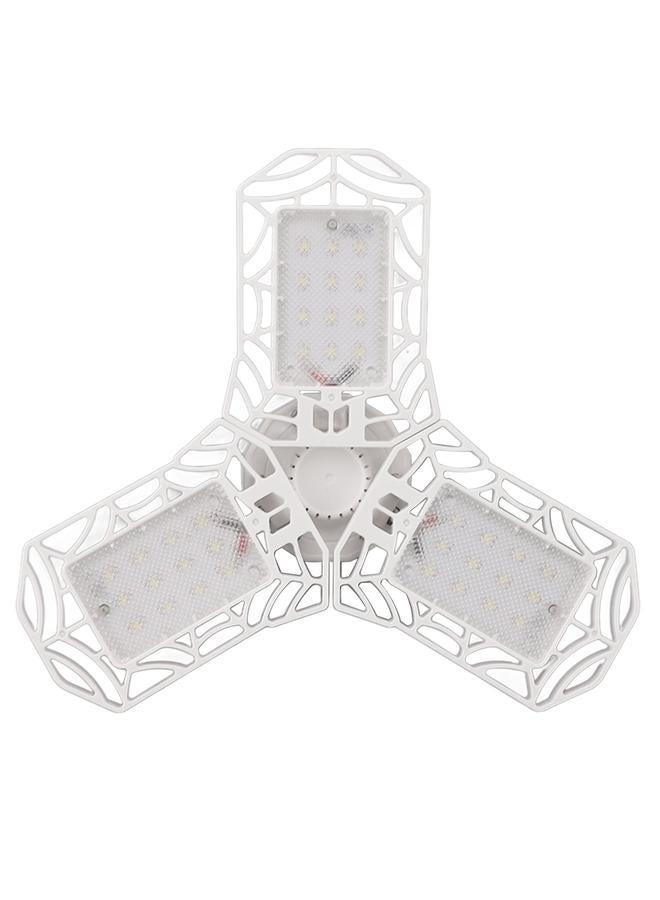 NIBEMINENT LED Garage Light 6000K E26 E27 Deformable Ceiling Lights with 3 Adjustable Panels for Factory Workshop Gym  - Image 1