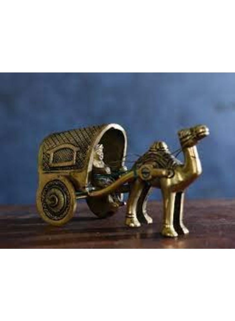 QUESERA Antique Brass Camel Decor Statue Figurines for Animal Sculpture - Image 2