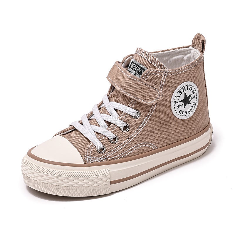 Children'S High-Top Canvas Shoes Kids Kindergarten Indoor Boys' Cloth Shoes Girls' Korean Style Spring Children'S Shoes - Image 1