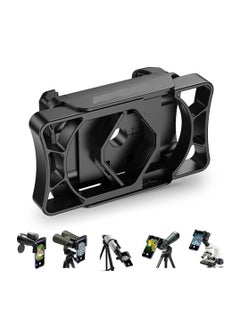 SYOSI Telescope Adapter, Phone Adapter Mount Working with Spotting Scopes & Binoculars & Monocular & Telescope & Microscope Fits Almost All Optical Equipment and Smartphones on the Market