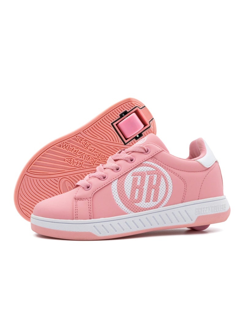 BREEZYROLLERS BREEZY ROLLERS Shoes with Wheels for Children, Roller Skates Sneakers Kids, From Children's Street Shoes to Roller Skates in a Few Seconds, Patented Click System, Trainers with Wheels for Girls & Boys - Image 1