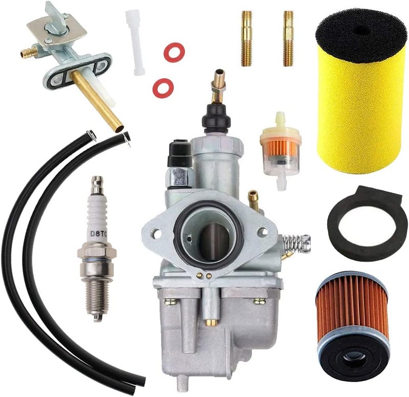 CDZWJ CDZ 250 Carburetor Kit with Air Filter, Oil Filter, and Fuel Gas Petcock for Yamaha Timberwolf YFB 250 (1992-2000) - Image 1