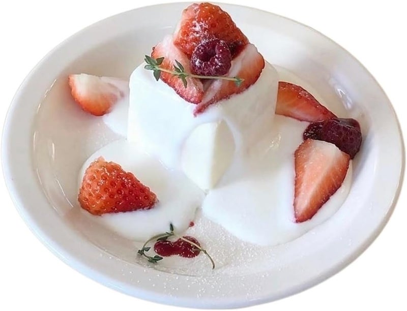 Pasta Bowls Appetizer Plates Home White Flat Plate Breakfast Plate Dessert Plate Pure White Ceramic Plate Fruit Snack Plate Salad Plate Dining Serving Plates for Parties - Image 1