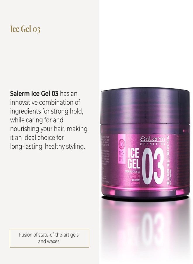 SALERM - Hair Styling Gel - Ice Gel 03-200 ml - Strong Hold - Wet Look Gel - Hair Hold and Hydration - With Arginine - Strengthens Hair Fiber - Image 2