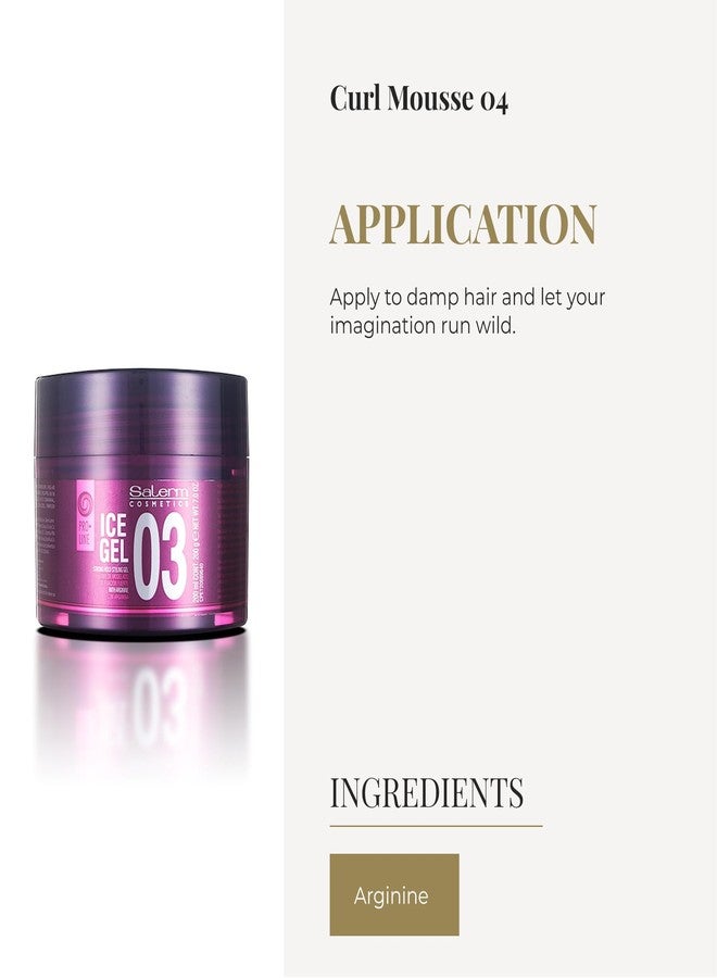 SALERM - Hair Styling Gel - Ice Gel 03-200 ml - Strong Hold - Wet Look Gel - Hair Hold and Hydration - With Arginine - Strengthens Hair Fiber - Image 4