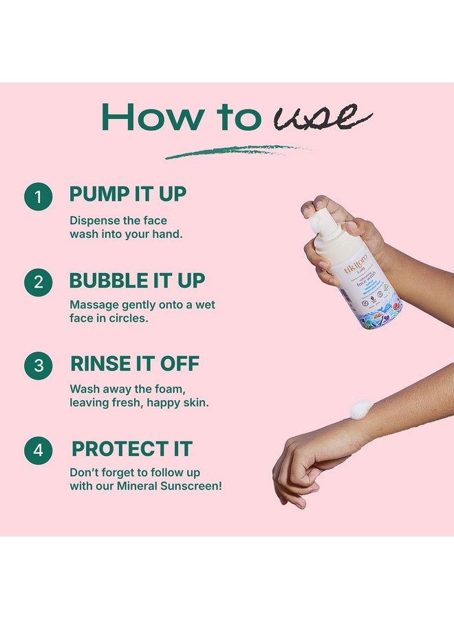 Tikitoro Kids Refreshing face wash| Pediatrician Approved | 100% Vegan with Saffron, Watermelon and Marshmallow Root | Cleanses, Purifies & Moisturises Skin | No Parabens & Sulphates (100 ml) - Image 4