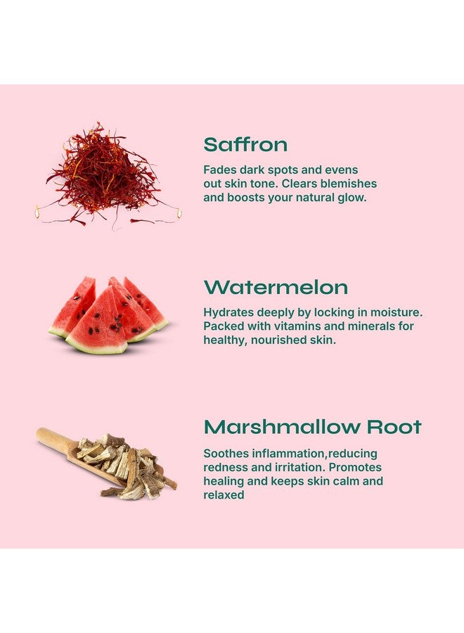 Tikitoro Kids Refreshing face wash| Pediatrician Approved | 100% Vegan with Saffron, Watermelon and Marshmallow Root | Cleanses, Purifies & Moisturises Skin | No Parabens & Sulphates (100 ml) - Image 2