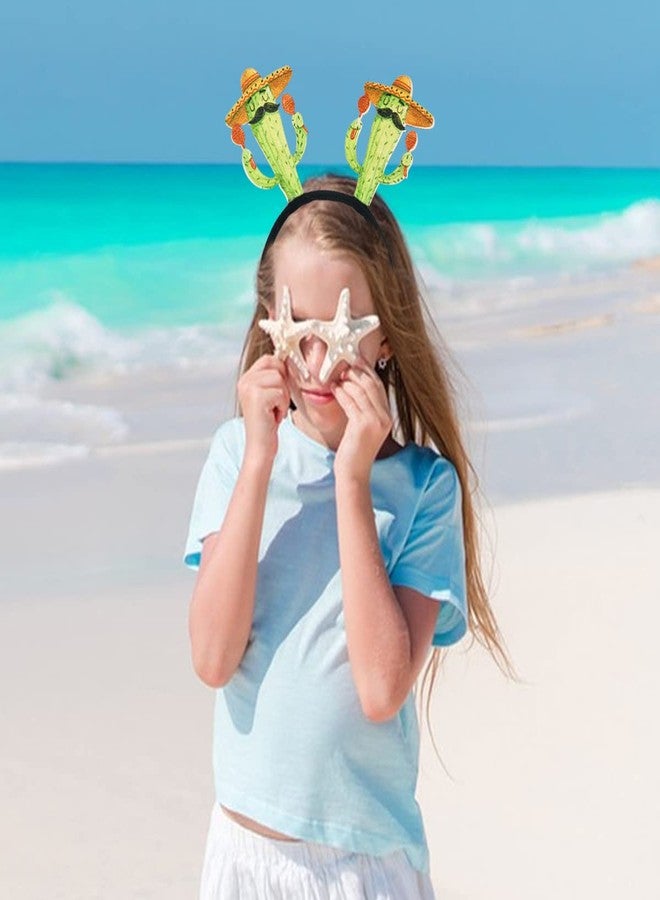 دونيس طوق شعر هاواي للحفلات، طوق شعر على شكل صبار، زينة رأس خضراء، زينة حفلات استوائية، ديكور حفلات ألوها لواو، مستلزمات شعر كرتونية، إكسسوارات شعر صيفية للشاطئ والمسبح، للكبار والصغار، قطعة واحدة - Image 5