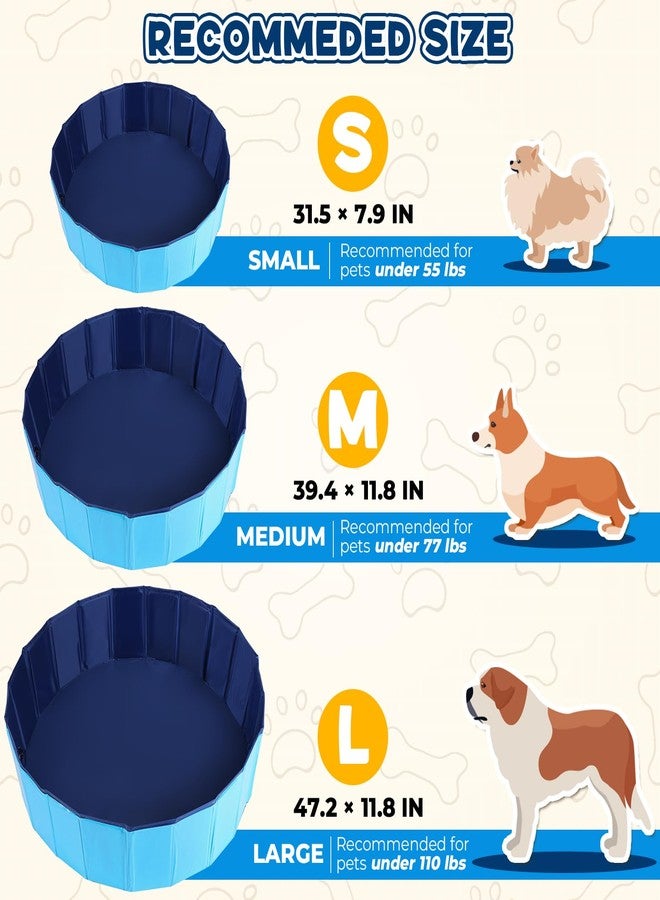 FLKQC Whelping Pen for Dogs, Foldable Birthing Pool for Dogs, Whelping Box for Dogs and Puppies, Poartable Plastic Swimming Pool & Bath Tub for Dogs (Blue) (39.4” Dia. × 11.8” H (100cm × 30cm)) - Image 2