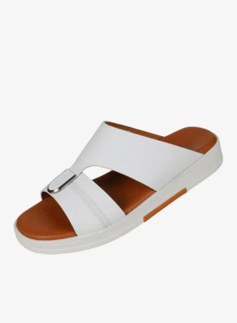 008-3828 Barjeel Uno Mens Arabic Sandals MSA 146 White