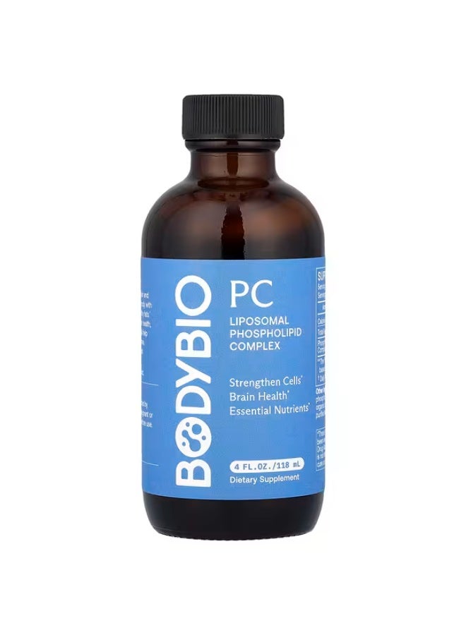 BodyBio، PC، مركب الفوسفوليبيد الليبوزومي، 4 أونصة سائلة (118 مل)