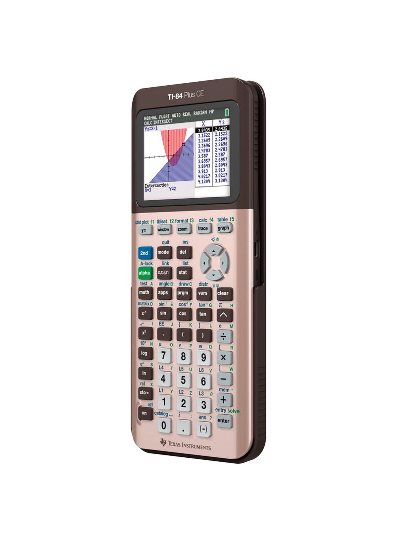 TEXAS INSTRUMENTS Texas Instruments TI-84 Plus CE Color Graphing Calculator, Rose Gold (Metallic)  - Image 3