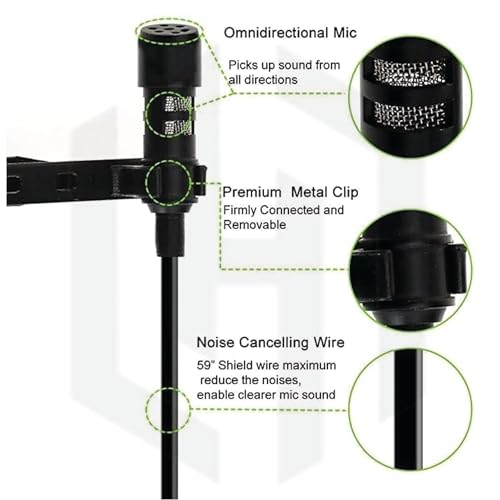 Humble HB-C01 Lavalier Lapel Condenser Mic for Android, USB Type C Microphone for YouTube Vlogging Facebook Interview Livestream Video Recording and All(1.5 Meter) Pack of 2 - Image 2