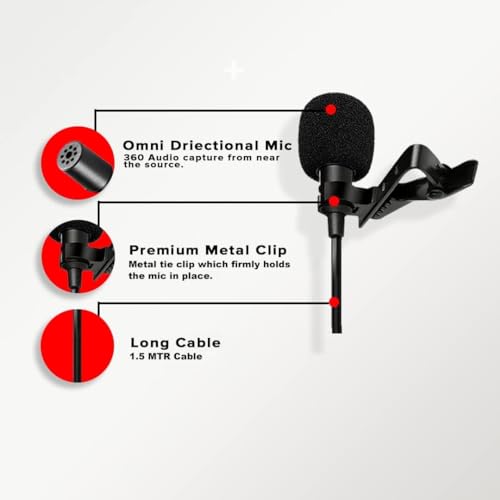 Humble HB-C01 Lavalier Lapel Condenser Mic for Android, USB Type C Microphone for YouTube Vlogging Facebook Interview Livestream Video Recording and All(1.5 Meter) Pack of 2 - Image 3