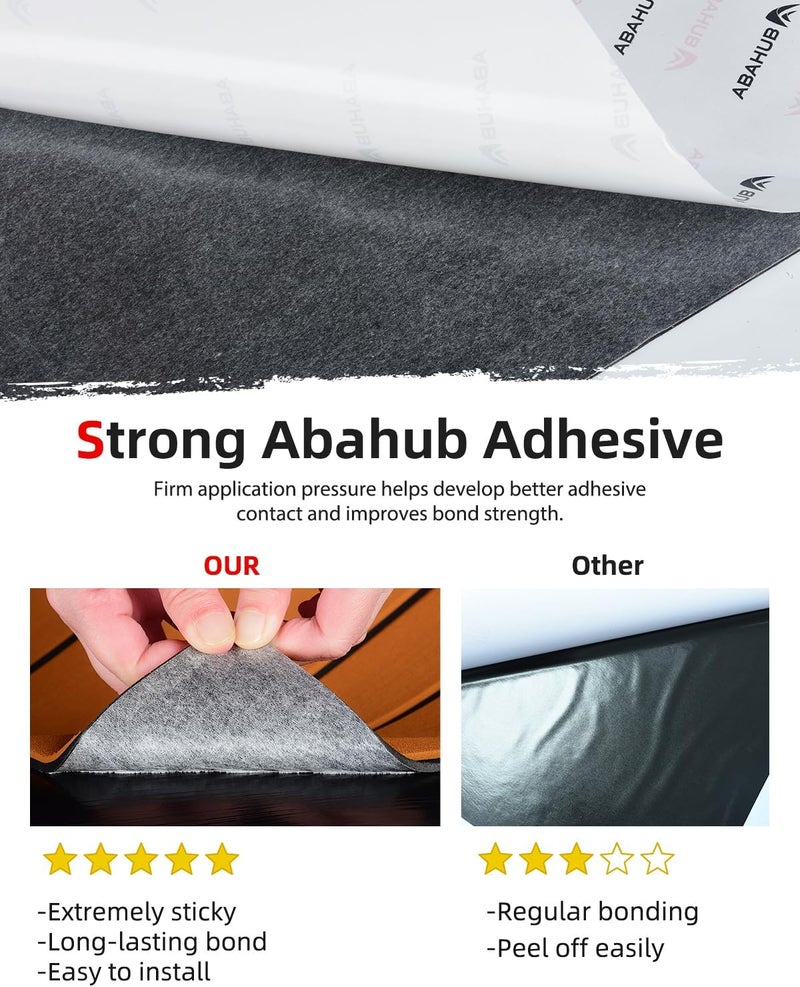 Abahub Self-Adhesive Boat Flooring | EVA Foam Marine Boat Decking, Faux Teak Trimmable Sheet, Non-Slip and Comfortable For Motor Pontoon Jon Boats RV - Image 2