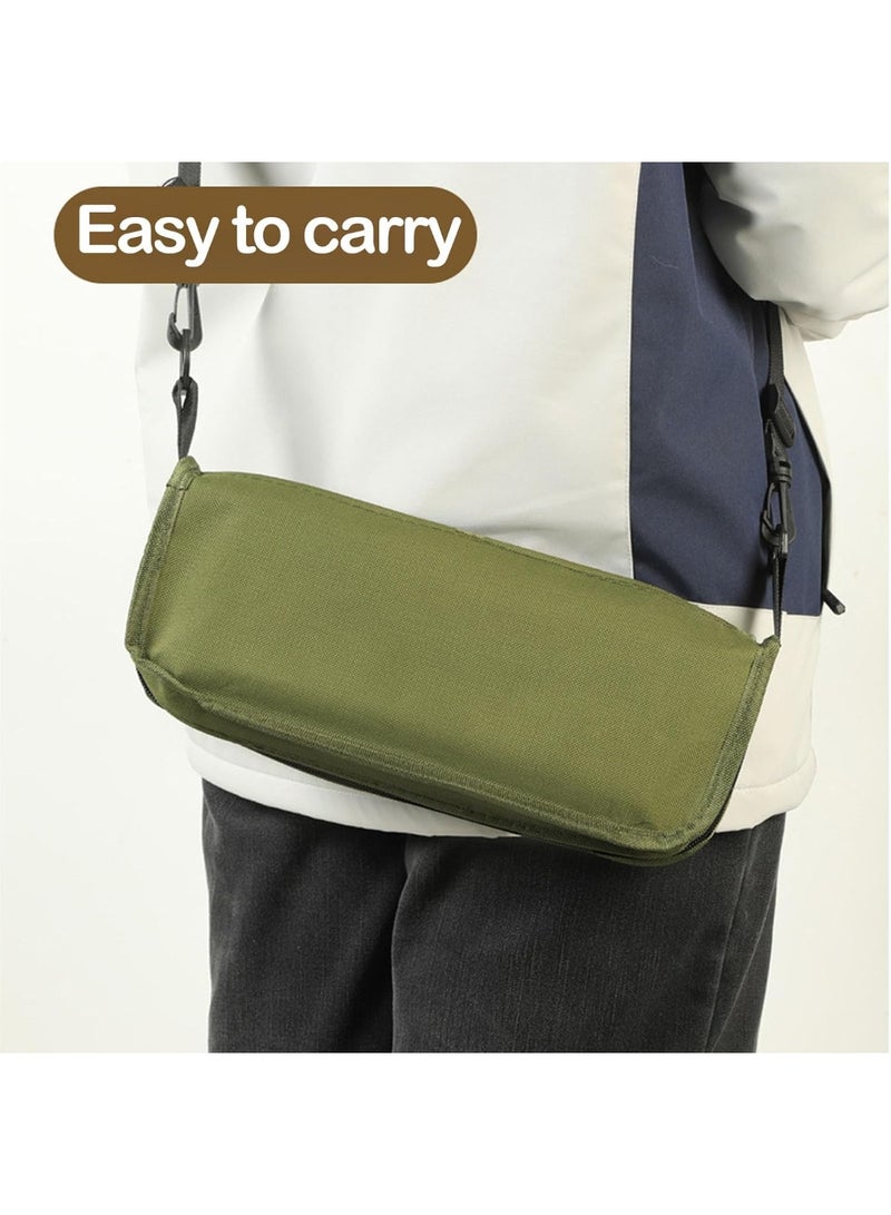 BlueFire Foldable Backpack Stool - 2-in-1 Portable Folding Camping Chair & Crossbody Bag, Ultra-Lightweight (650g) Carbon Steel Stool for Hiking, Fishing, Travel | Supports 150kg, 600D Oxford Fabric, Compact Design - Image 5