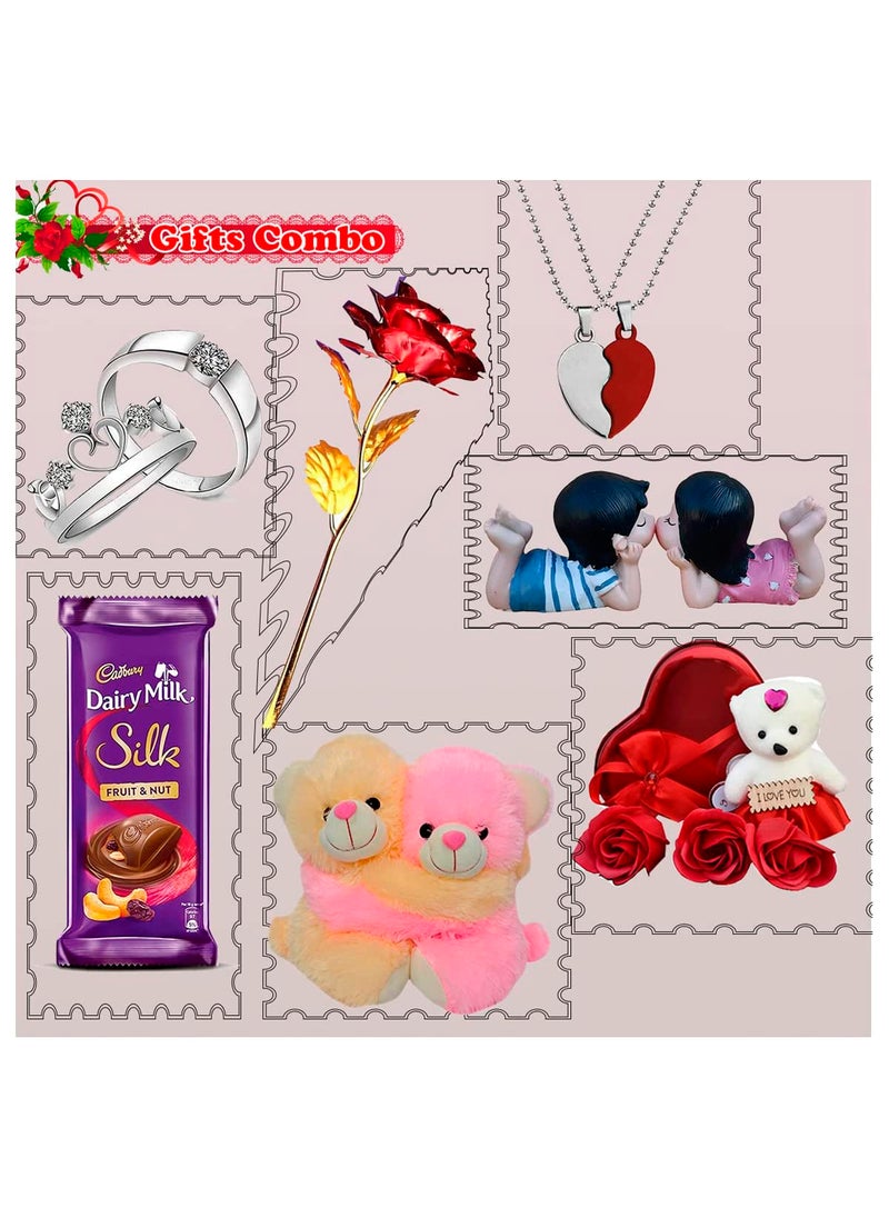 Saugat Traders Saugat Traders Valentine Gifts Combo for 7 Days Week Gift Set for Girlfriend - Boyfriend | Romantic Combo Set for on Valentine's Day Week for Couples  - Image 1