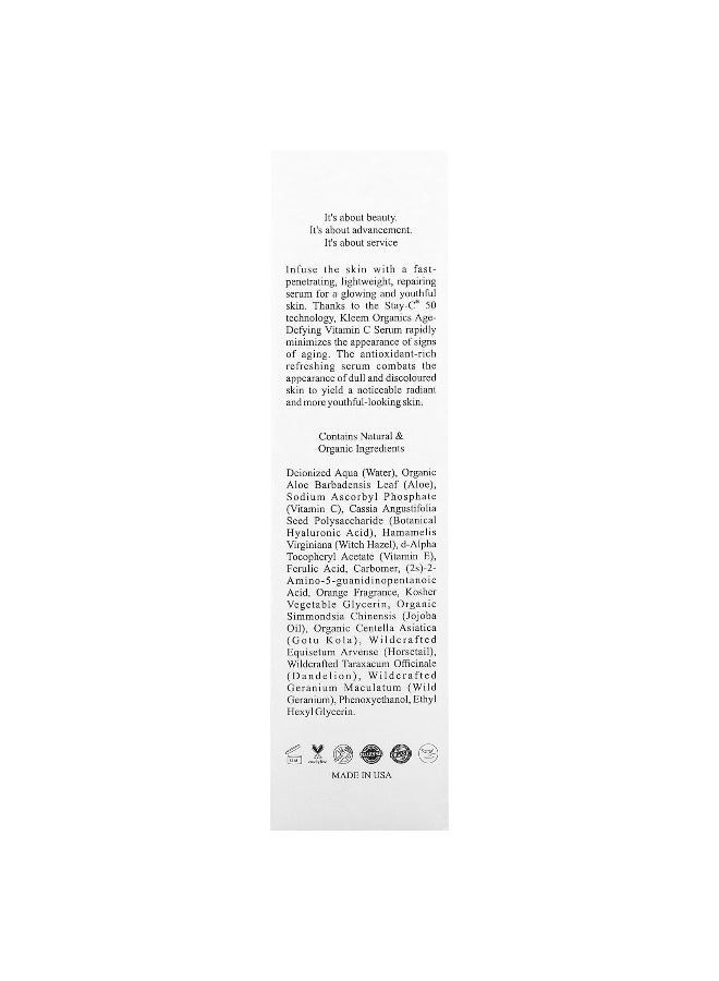 Kleem Organics Kleem Organics, Jeunesse, Professional Age-Defying Vitamin C Serum, 1.7 fl oz (50 ml) - Image 3
