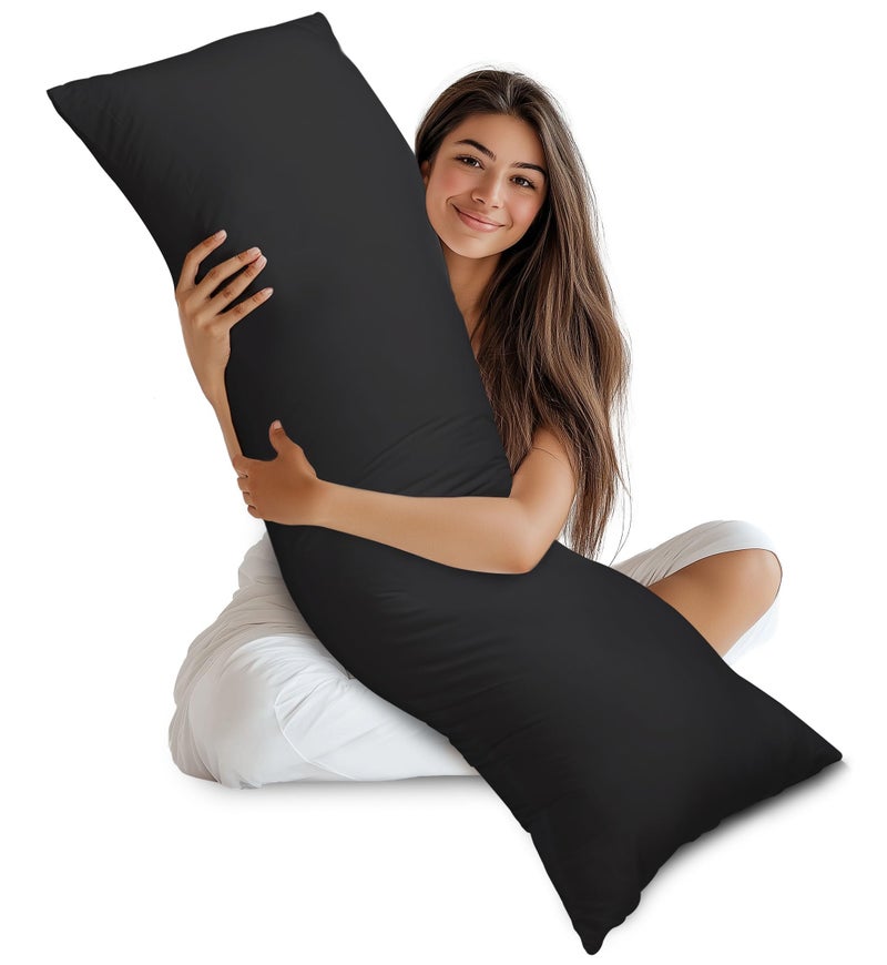Utopia Bedding Full Body Pillow for Adults Black 20 x 54 Inch Long Pillow Insert for Sleeping Ideal for Side Sleepers