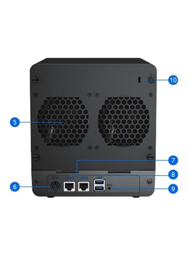 سينولوجي محطة أقراص NAS DS423 ذات 4 حجرات (بدون أقراص) - Image 3