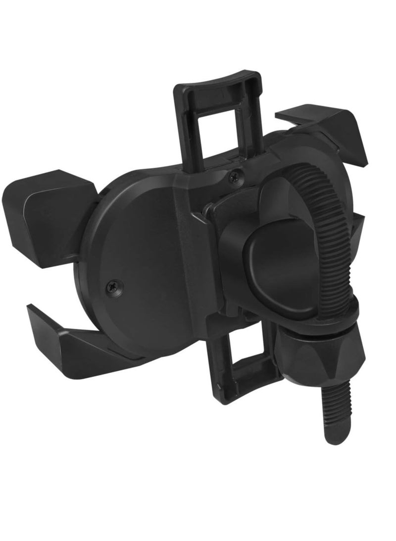 حامل هاتف للدراجات النارية والدراجات الهوائية - قفل سريع الربط والفك، مشبك مقود قابل للتعديل لأجهزة iPhone/Samsung مقاس 4.7-7 بوصة وغيرها (أسود) - Image 3