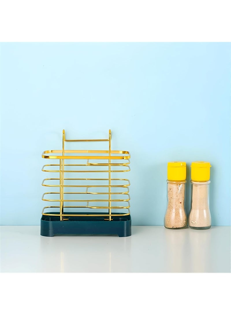 Next Store Metal Two-Compartment Cutlery Drainer with Drip Tray – Kitchen Cutlery Organizer - Image 4