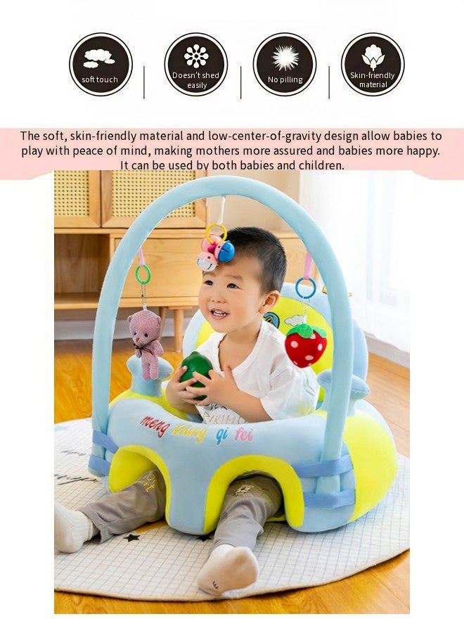 Vixplorn Baby Chair Baby learning sitting seat, baby sofa toys, baby learning chair, cartoon cute plush newborn sofa, crystal velvet fabric, PP cotton filling, toddler children gift, suitable for baby children - Image 4