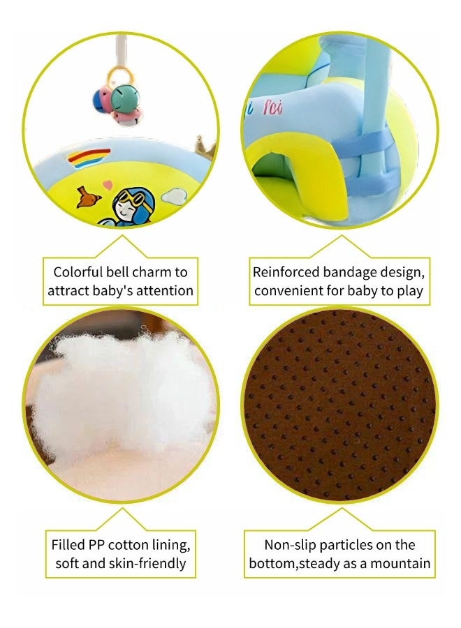 Vixplorn Baby Chair Baby learning sitting seat, baby sofa toys, baby learning chair, cartoon cute plush newborn sofa, crystal velvet fabric, PP cotton filling, toddler children gift, suitable for baby children - Image 5