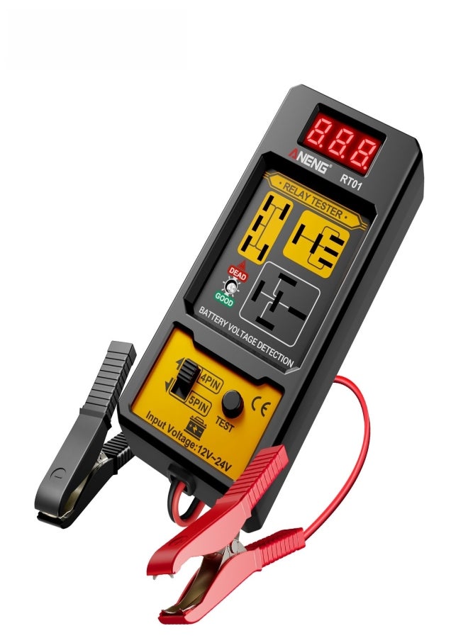ANENG RT01 Automobile relay tester, , battery digital display tester, relay analyzer, universal for 12V/24V four-pin and five-pin relays. - Image 2