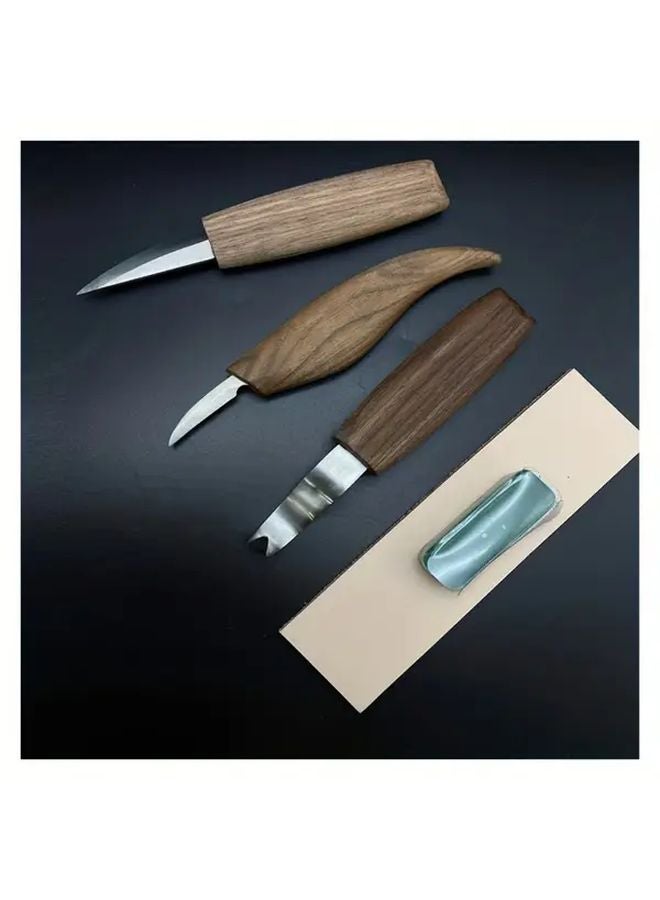 Professional Straight Knife Wood Carving Kit For Unique Carvings - Image 5