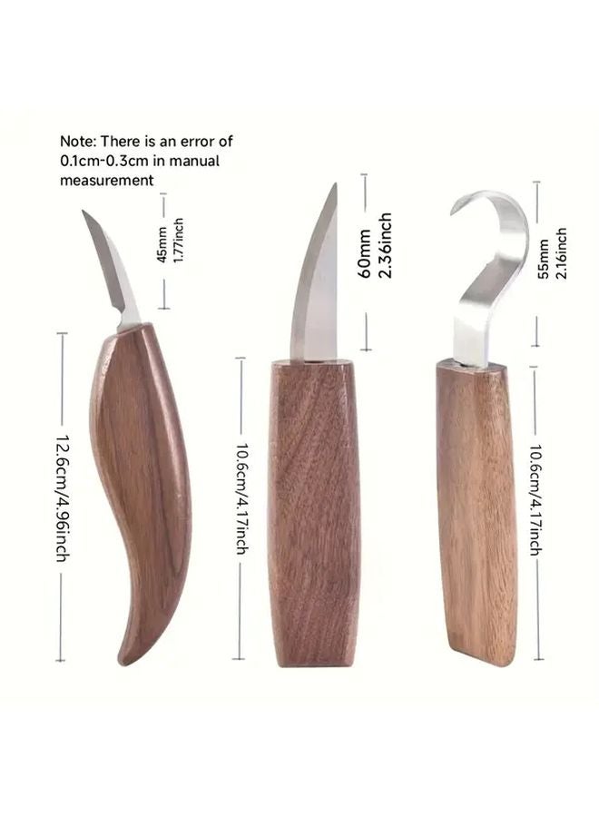 Professional Straight Knife Wood Carving Kit For Unique Carvings - Image 3
