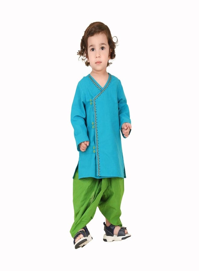 Fabindia Multicolor Cotton 2Pc Dhoti Sets - Image 1