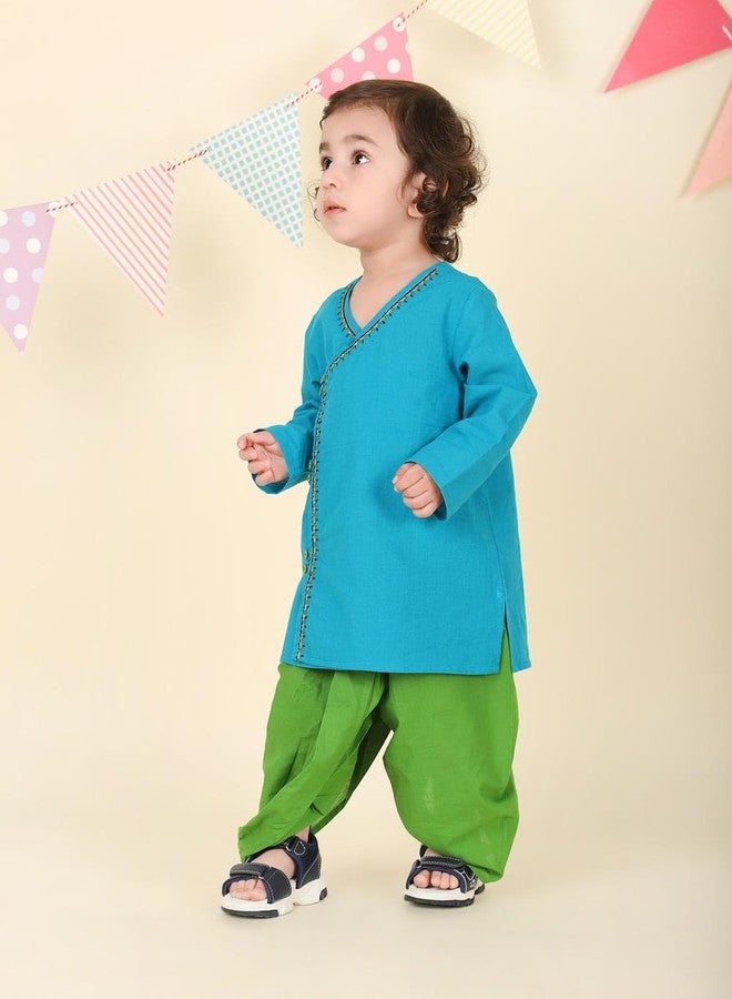 Fabindia Multicolor Cotton 2Pc Dhoti Sets - Image 2