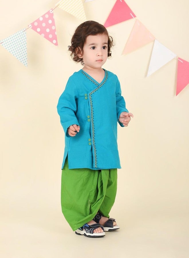 Fabindia Multicolor Cotton 2Pc Dhoti Sets - Image 3