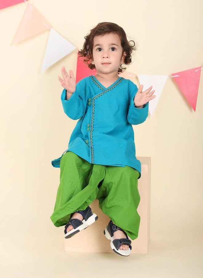 Fabindia Multicolor Cotton 2Pc Dhoti Sets - Image 5