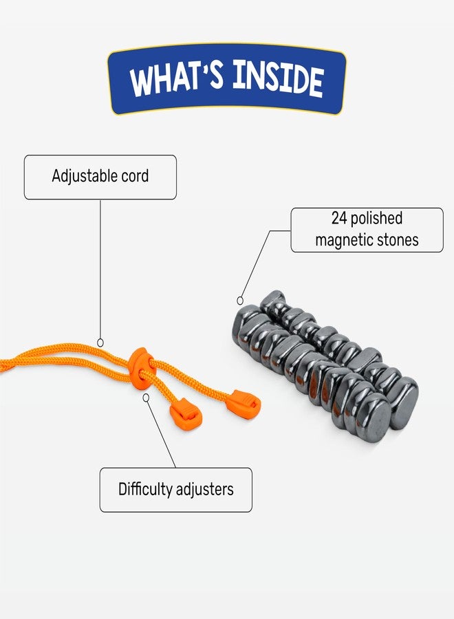 Cubelelo Drift Clang! | 2-4 Players Classic Magnetic Attraction Strategy Game | Features 24 Magnets & Adjustable Rope | Fun Gifting Toy for Family, Teens & Adults | Compact and Travel Friendly - Image 3